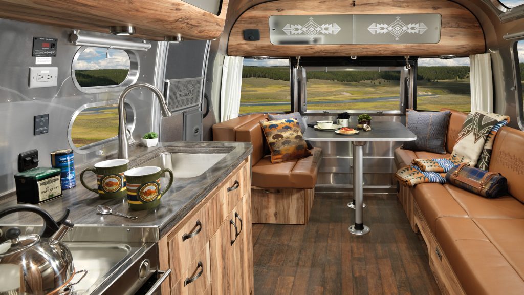 interior design of an airstream rv